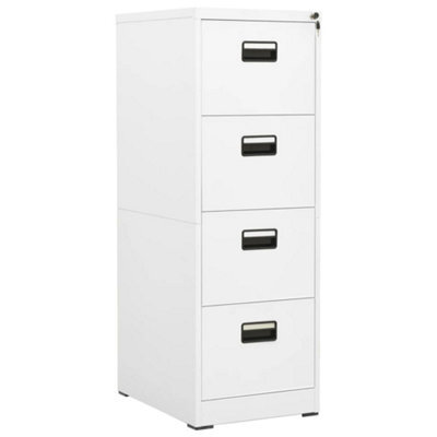 Berkfield Filing Cabinet White 46X62X133 Cm Steel - image 1