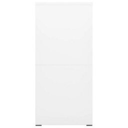Berkfield Filing Cabinet White 46X62X133 Cm Steel - thumbnail 3