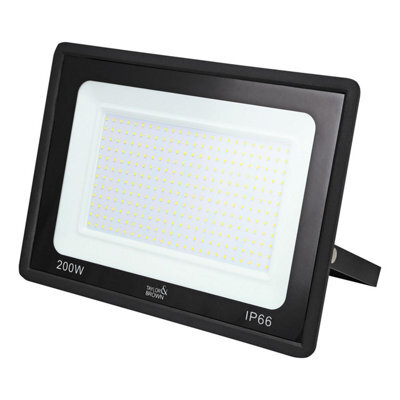 Taylor & Brown 200W Led Floodlight, Ip66 Waterproof Outdoor Security Light, 6500K Cool White For Yard, Garage, Garden, Streets - image 1