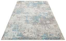 Modern Rug, Abstract Rug For Bedroom, & Living Room, Stain-Resistant Rug, 7mm Thick Teal Abstract Rug-120Cm X 170Cm - thumbnail 3