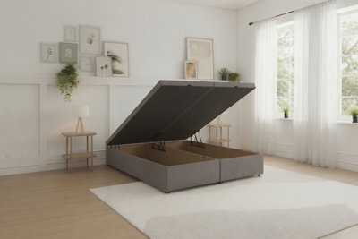 Sloomy Our Ottoman Base Slate Naples With Open End Storage - image 1