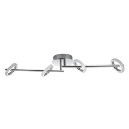 Cosylyte Holdon 4 Ring Adjustable Integrated Led, Modern Spotlight - Chrome - thumbnail 4