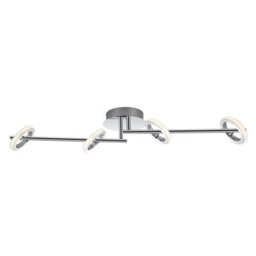 Cosylyte Holdon 4 Ring Adjustable Integrated Led, Modern Spotlight - Chrome - thumbnail 3