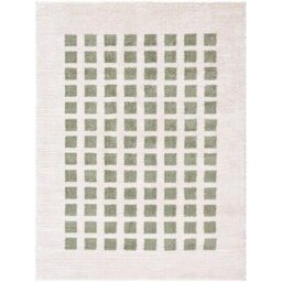 Livabliss Fossay Shaggy-Washable Beige Green Modern Hig Pile Living Bedroom Rug 160 X 213 Cm Easy Care, Non Shedding - thumbnail 1