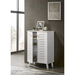 2 Door Shoe Cabinet In White Home Storage Shoe Cabinets For Hallways Bedrooms - thumbnail 5