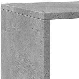 Berkfield Room Divider Bookcase 4-Tier Concrete Grey 143.5X29X143.5 Cm Engineered Wood - thumbnail 9