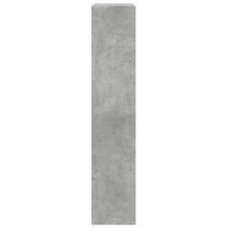 Berkfield Room Divider Bookcase 4-Tier Concrete Grey 143.5X29X143.5 Cm Engineered Wood - thumbnail 6