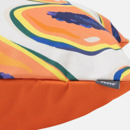 Icon Indoor And Outdoor Papaya Fruit Print Waterproof Filled Cushion Orange - thumbnail 6