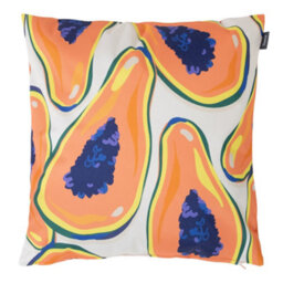 Icon Indoor And Outdoor Papaya Fruit Print Waterproof Filled Cushion Orange - thumbnail 1