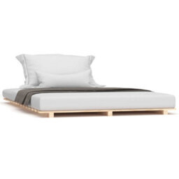 Berkfield Bed Frame 140X190 Cm Solid Wood Pine - thumbnail 2