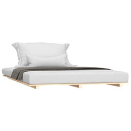 Berkfield Bed Frame 140X190 Cm Solid Wood Pine - thumbnail 3