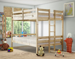 Strictly Beds and Bunks Moon 4Ft 6 Double Heavy Duty Solid Pine Bunk Bed - thumbnail 1