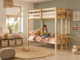 Strictly Beds and Bunks Moon 4Ft 6 Double Heavy Duty Solid Pine Bunk Bed - thumbnail 2