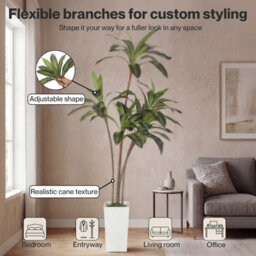 Levede Artificial Dracaena Tree 182Cm Realistic Fake Plant Pot Home Decor - thumbnail 6