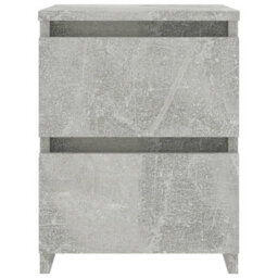 Berkfield Bedside Cabinet Concrete Grey 30X30X40 Cm Engineered Wood - thumbnail 4
