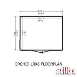 Shire Orchid 10X8 Shiplap Rooms For The Garden - thumbnail 8
