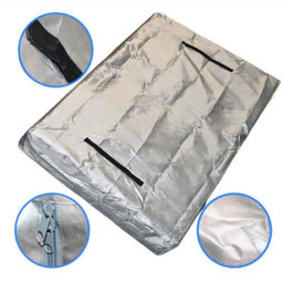 Mattress Cover For Storage And Transport - 208 X 40.6 158 Cm Silver - thumbnail 2