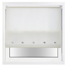 Trimmable Daylight Roller Blind With Round Eyelet And Metal Fittings From Furnished - Cream (W)90Cm X (L)210Cm - thumbnail 2