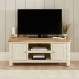 The Furniture Market Marbury Cream Painted Widescreen Tv Unit Stand Up To 60 Tv Size - thumbnail 2