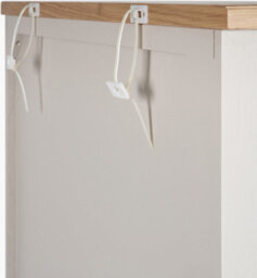 Pacific Lifestyle Cream And Natural Pine And Oak Wood 5 Shelving  Unit Bookcase - thumbnail 9