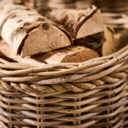 Dibor Traditional Round Small Wicker Log Basket With Rope Handles H25 X L31 X W31Cm - thumbnail 4
