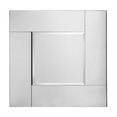 Orsina Square Glass Frame Wall Mirror - image 1