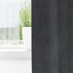 Berkfield Modern Blackout Curtains With Eyelets 2 Pcs Light Grey Velvet - thumbnail 3