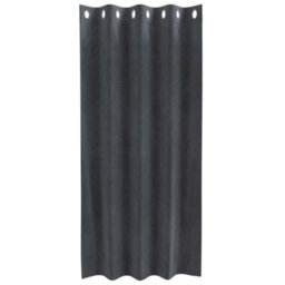 Berkfield Modern Blackout Curtains With Eyelets 2 Pcs Light Grey Velvet - thumbnail 4
