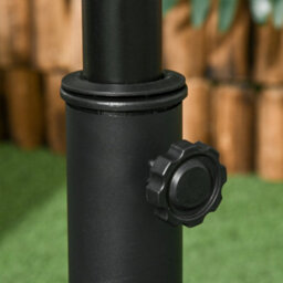 Outsunny 20Kg Patio Sun Umbrella Base Durable Parasol Garden Stand Cement Round - thumbnail 9