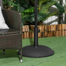 Outsunny 20Kg Patio Sun Umbrella Base Durable Parasol Garden Stand Cement Round - thumbnail 7