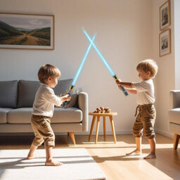 Deao Toys Space Sword Telescopic Light-Up Toy 7-Color Led Lights, Realistic Sound Effects, Mute Mode And 60-Inch Extendable Epic Role - thumbnail 5