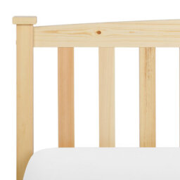 Beliani Bed Pine Wood Giverny 140 X 200 Cm (Eu Double) Light Brown - thumbnail 9