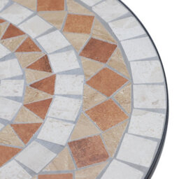 Outsunny Mosaic Table Round Ceramic Bistro Garden Furniture Side Bar Table Patio - thumbnail 7
