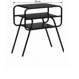 3 Tier Sofa Side Table End Table With Storage Shelves Living Room Nightstand - thumbnail 2