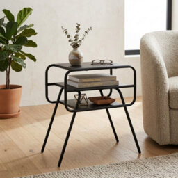 3 Tier Sofa Side Table End Table With Storage Shelves Living Room Nightstand