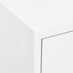 Vidaxl Storage Cabinet White 80X35X101.5 Cm Steel - thumbnail 7