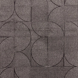 Charcoal Abstract Funky Modern Easy To Clean Geometric Rug For Diningroom-200Cm X 290Cm - thumbnail 3