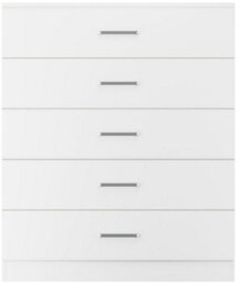 Seconique Dakota 5 Drawer Chest Of Drawers White - thumbnail 3