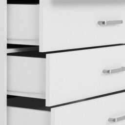 Seconique Dakota 5 Drawer Chest Of Drawers White - thumbnail 5