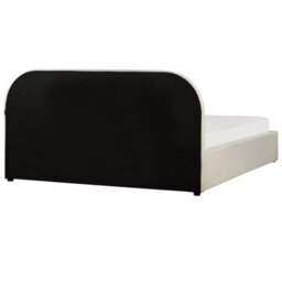 Beliani Ottoman Bed Boucle Quillien 160 X 200 Cm (Eu King Size) Light Beige - thumbnail 6