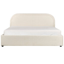 Beliani Ottoman Bed Boucle Quillien 160 X 200 Cm (Eu King Size) Light Beige - thumbnail 5