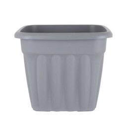 Wham 4X Vista Plastic Planter, Square Garden Plant Pot, Large Floor Pot (49Cm, 50L, Pack Of 4) Made In Uk (Upcycle Grey) - thumbnail 3