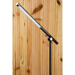 Orsina Black Aluminium Touch Lamp, Modern Rotatable Desk Lamp With Round Base, Sleek Touch-Control Table Light - thumbnail 3