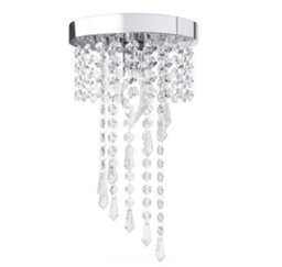 Chandeliers Raindrop Crystal Chandelier Light Fixture E12 Silver