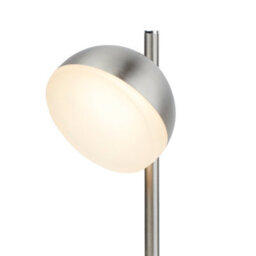 Lighting Collection Tully Table Lamp Satin Silver Metal And Frosted Shade - thumbnail 4