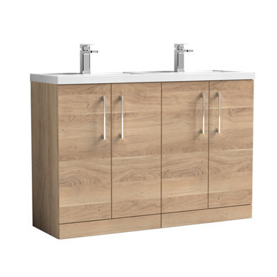 Nuie 1200 Fs 4-Door Vanity & Double Basin - image 1