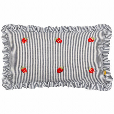 Furn. Les Fruites Embroidered Ruffle Cushion Cover - image 1