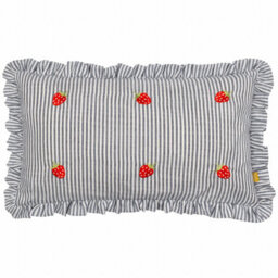 Furn. Les Fruites Embroidered Ruffle Cushion Cover - thumbnail 1