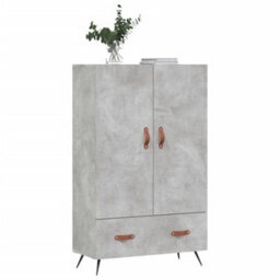 Berkfield Highboard Concrete Grey 69.5X31X115 Cm Engineered Wood - thumbnail 4