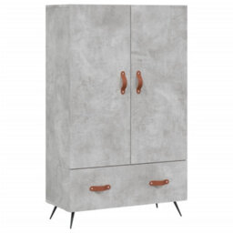 Berkfield Highboard Concrete Grey 69.5X31X115 Cm Engineered Wood - thumbnail 2